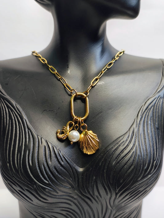 Shrimp Shell Necklace