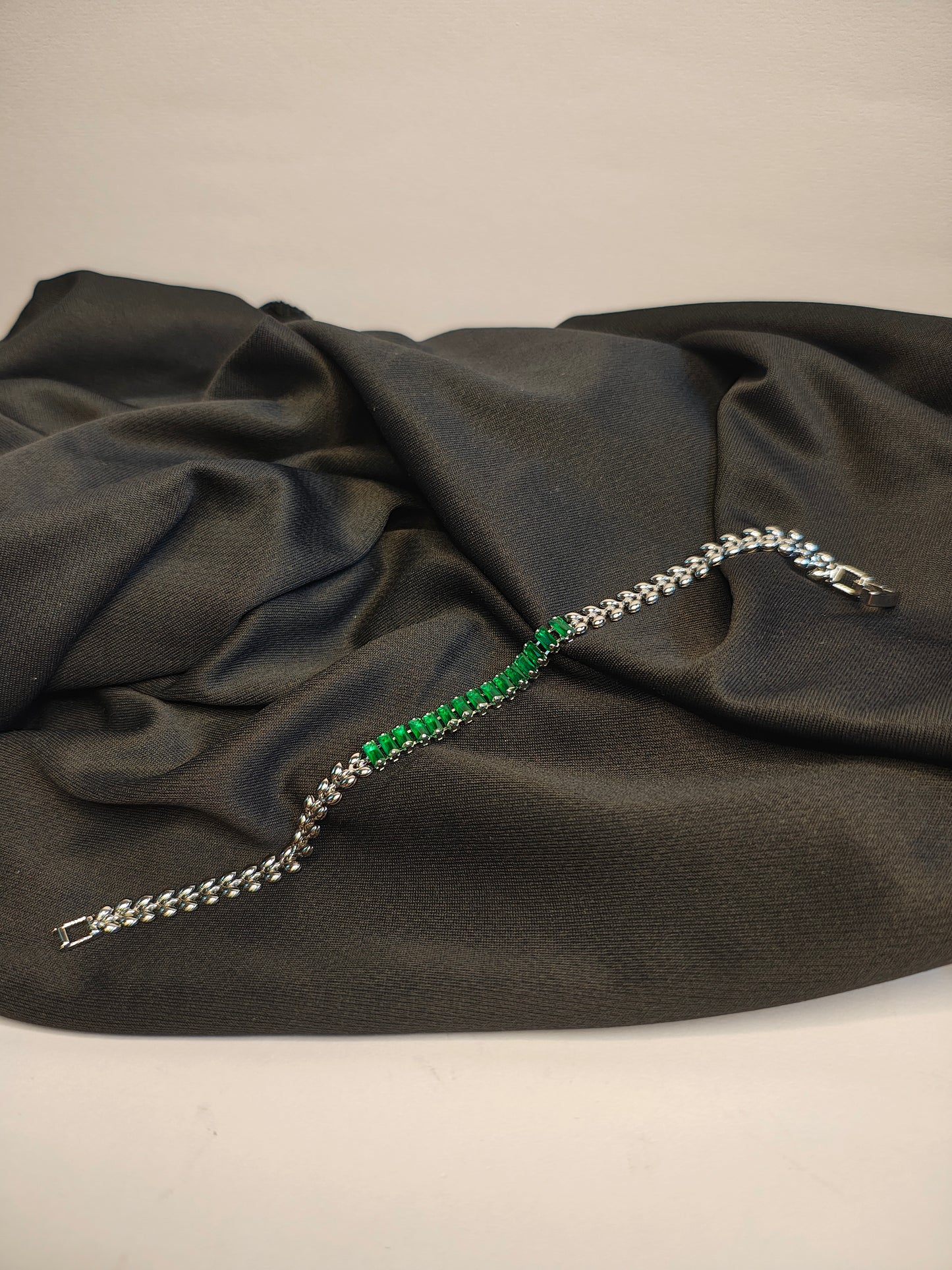 Green AD Stone Bracelet