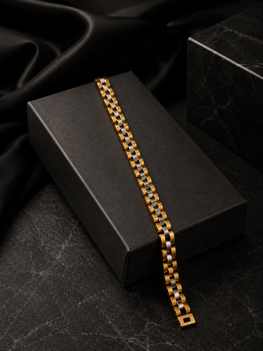 Gold and Silver Bracelet
