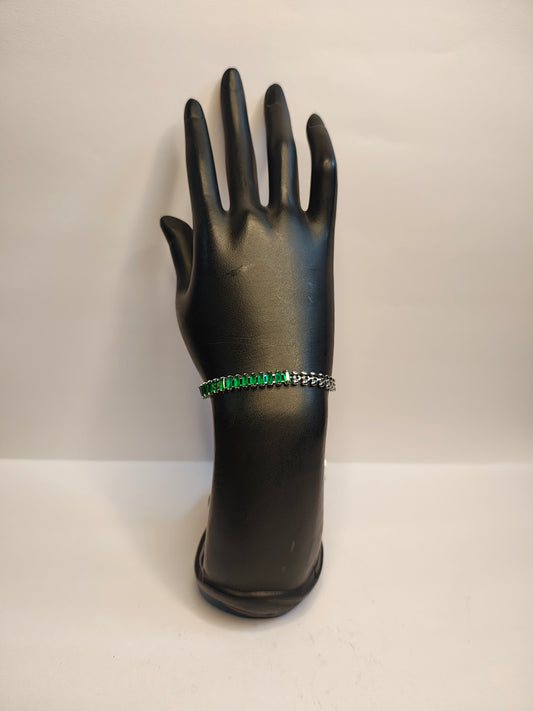 Green AD Stone Bracelet