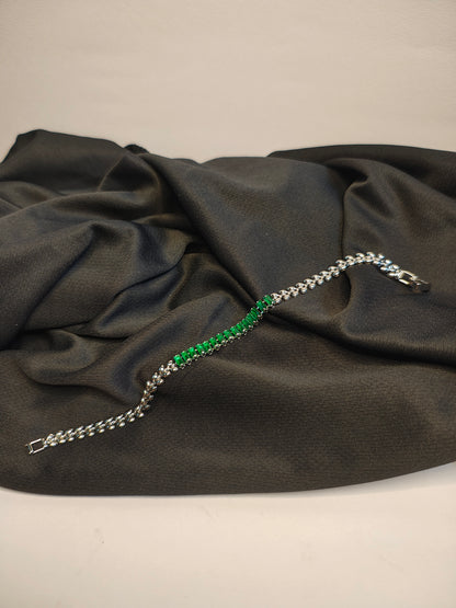 Green AD Stone Bracelet