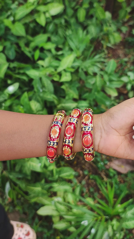 Sunset Royale Enamel Bangle