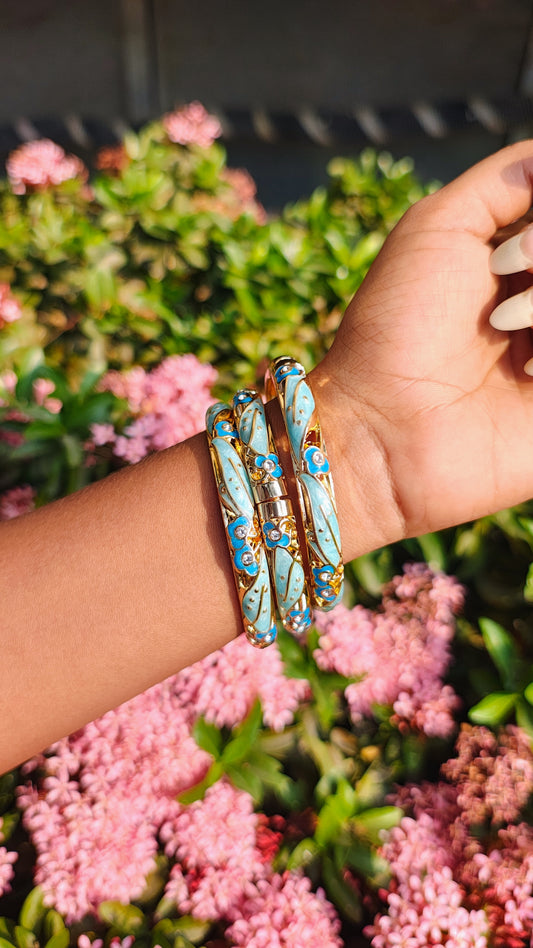 Aqua Shringar Enamal Bangle