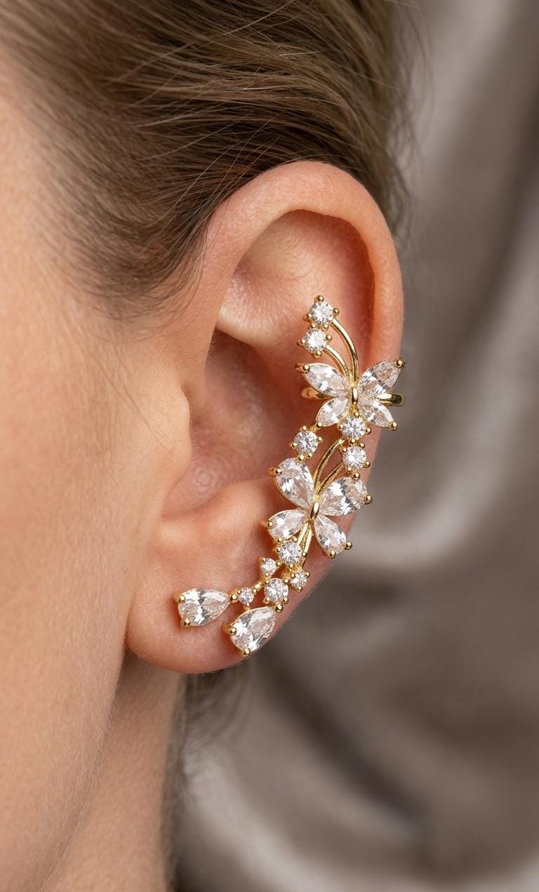 Floral Grace Ear Cuff