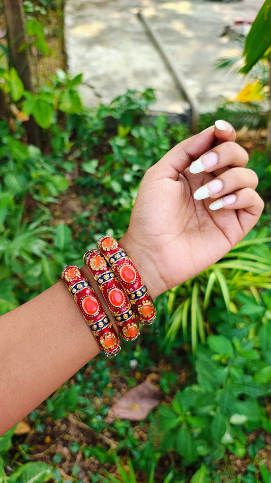 Sunset Royale Enamel Bangle