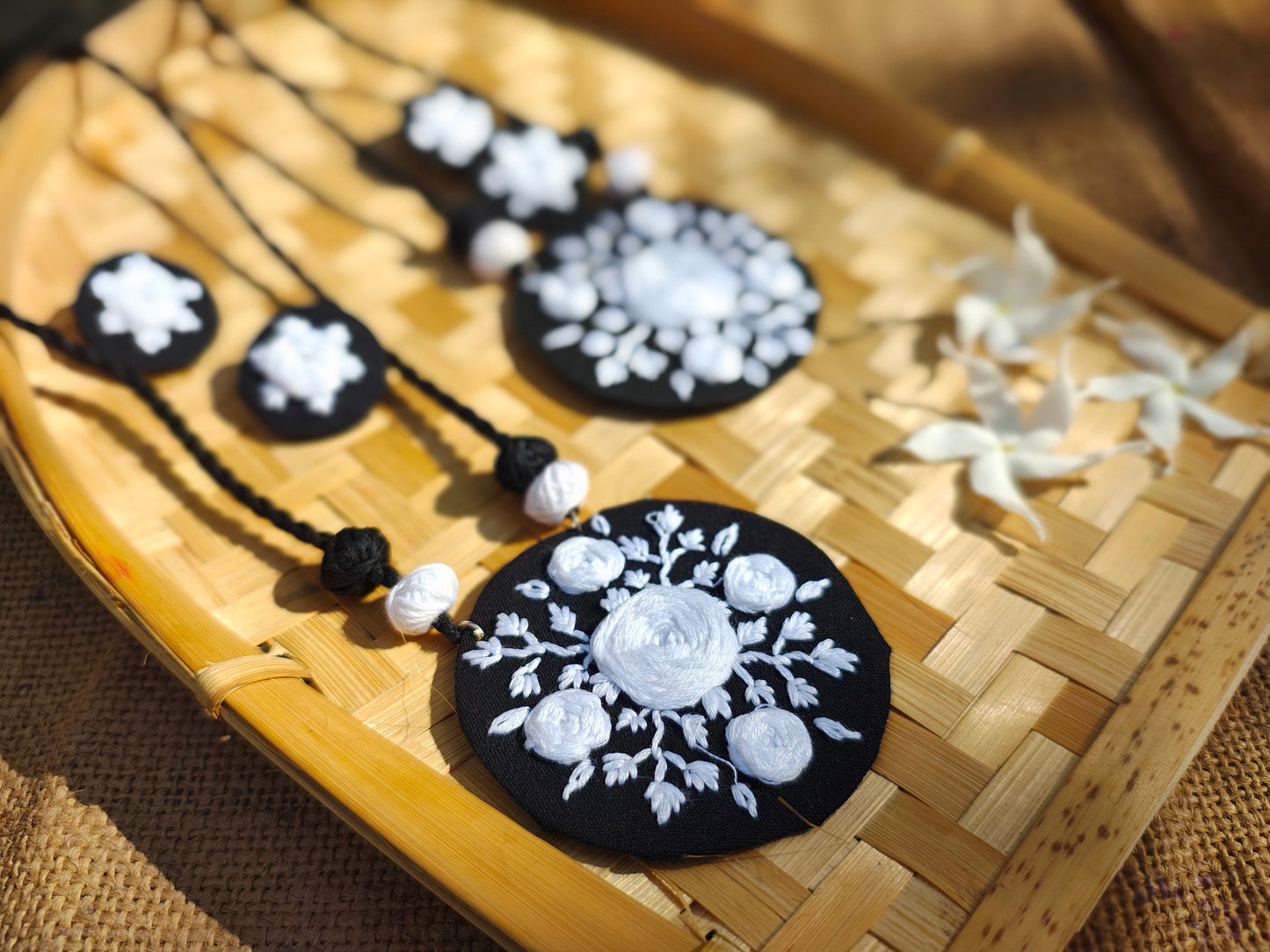 Midnight Petal Threadwork Set