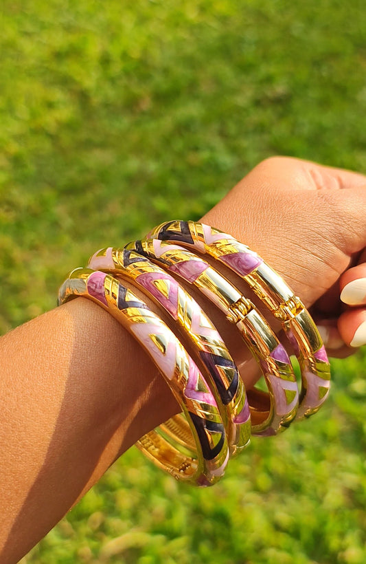 Lavender Royale Enamel Bangle