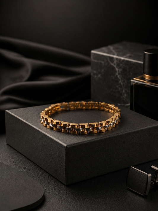 Gold and Silver Bracelet