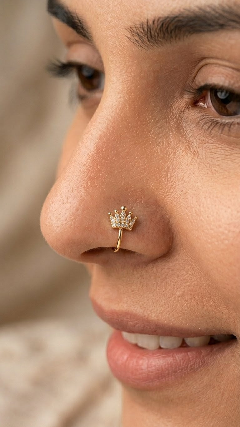 Queen's Grace Nose Pin