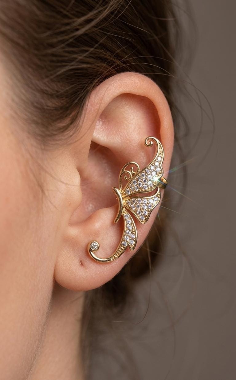 Celeste Butterfly Ear Cuff